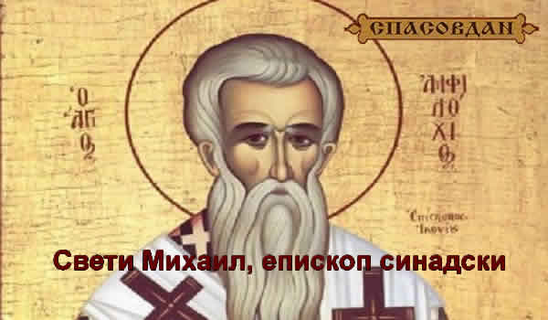 Свети Михаил, епископ синадски 600 x 350