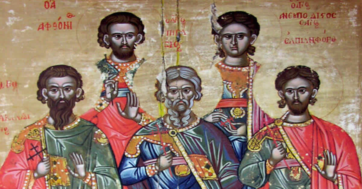 Свети мученици Акиндин, Пигасије и други с њима