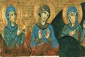 Свете мученице Агапија, Хионија и Ирина