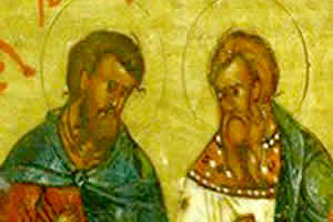 Свети мученици Агатопод и Теодул