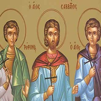 Свети мученици Трофим, Саватије и Доримедонт